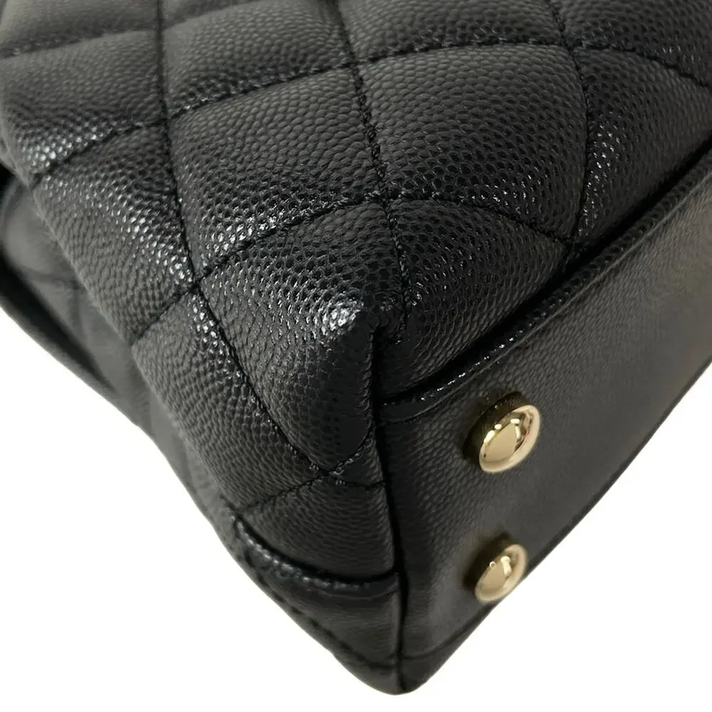 Chanel Small Top Handle Flap Bag/Matelasse/Coco Handle XS Handbag A92990